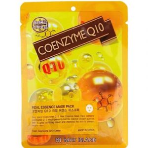 Маска для лица тканевая May Island Real Essense Coenzyme Q10 Mask Pack