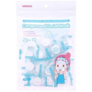 Маска для лица тканевая Miniso Прессованная / 0850