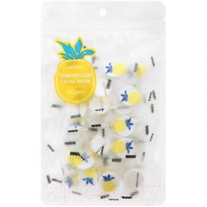 Маска для лица тканевая Miniso Прессованная Ананас / 1306
