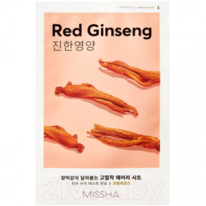 Маска для лица тканевая Missha Airy Fit Sheet Mask Red Ginseng