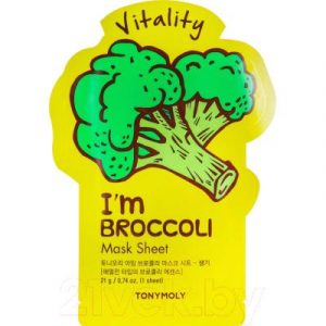 Маска для лица тканевая Tony Moly I'm Real Broccoli Mask Sheet