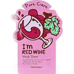 Маска для лица тканевая Tony Moly I'm Red Wine Mask Sheet