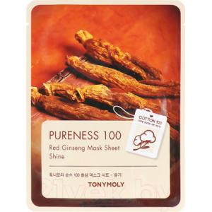 Маска для лица тканевая Tony Moly Pureness 100 Red Ginseng Mask Sheet