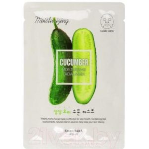 Маска для лица тканевая Welcos Kwailnara Cucumber Hydrating Facial Mask