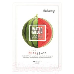 Маска для лица тканевая Welcos Kwailnara Watermelon Balancing Facial