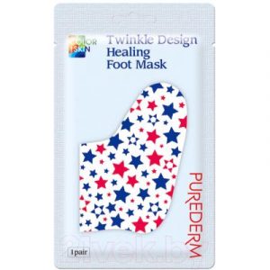 Маска для ног Purederm Twinkle Design Healing Foot Mask звездочки