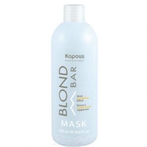 Маска для волос Kapous Blond Bar с антижелтым эффектом
