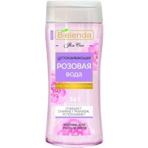 Мицеллярная вода Bielenda Rose Care розовая 3 в 1