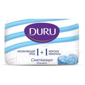 Мыло твердое Duru Soft Sensations Крем&Морские минералы