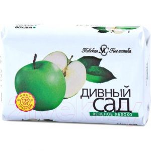 Мыло твердое Невская Косметика Дивный сад Зеленое яблоко