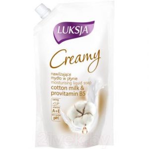 Мыло жидкое Luksja Creamy с молочком хлопка и провитамином B5