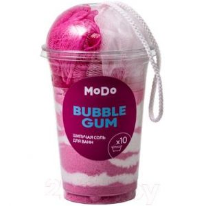 Набор косметики для тела Modum Modo Milkshake Bubble Gum Соль для ванны+Мочалка