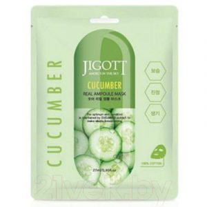 Набор масок для лица Jigott Cucumber Real Ampoule Mask