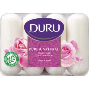 Набор мыла Duru Pure & Natural Роза