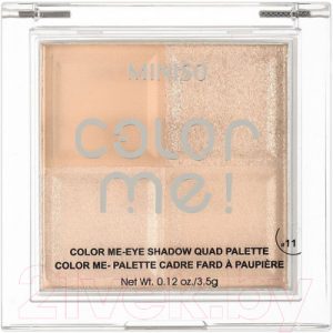 Палетка теней для век Miniso Color Me Quad Palette №11 / 1091