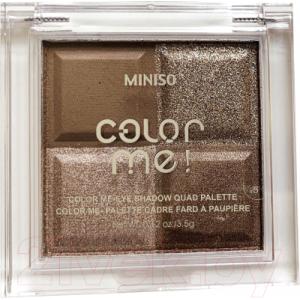 Палетка теней для век Miniso Color Me Quad Palette №12 / 1107