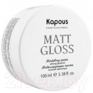 Паста для укладки волос Kapous Matt Gloss моделирующая сильной фиксации