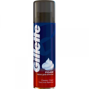 Пена для бритья Gillette Classic Clean чистое бритье