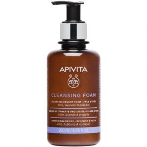 Пенка для умывания Apivita Foam Cleanser Face & Eye
