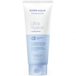 Пенка для умывания Missha Super Aqua Ultra Hyalron Foaming Cleanser