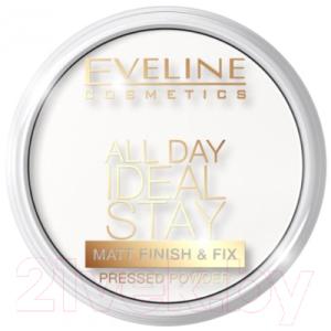 Пудра компактная Eveline Cosmetics All Day Ideal Stay 60 White