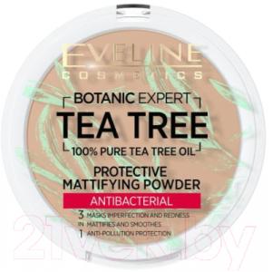 Пудра компактная Eveline Cosmetics Botanic Expert Матирующая антибактериальная №004 Beige