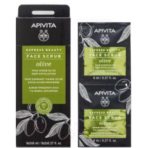 Скраб для лица Apivita Express Face Scrub for Deep Exfoliation Olive
