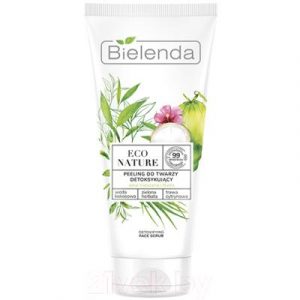 Скраб для лица Bielenda Eco Nature Кокосовая вода+Зеленый чай+Лемонграсс детокс