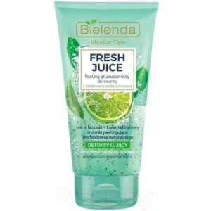 Скраб для лица Bielenda Fresh Juice лайм интенсивный детоксифицирующий