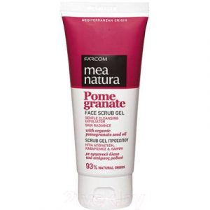 Скраб для лица Farcom Mea Natura Pomegranate с маслом граната