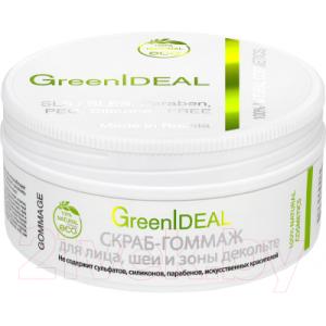 Скраб для лица GreenIdeal Скраб-гоммаж д/лица шеи и зоны декольте натуральный