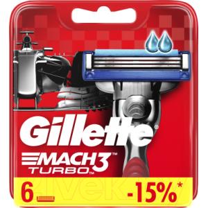 Сменные кассеты Gillette Mach3 Turbo