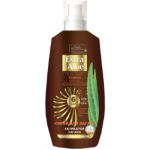 Спрей солнцезащитный Health Academy Extra Aloe для легкого загара SPF6