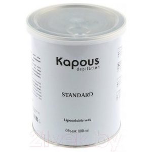 Воск для депиляции Kapous Жирорастворимый в банке Синий с Азуленом