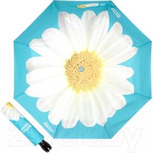 Зонт складной Moschino 7006-OCP Giant Daisy Lightblue