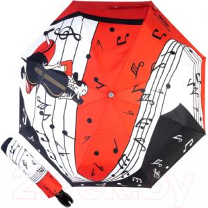 Зонт складной Moschino 7020-OCC Olivia Musician Red