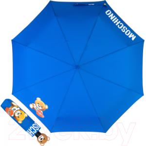 Зонт складной Moschino 8080-OCA Gift Bear Blue