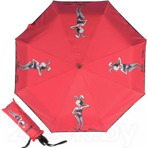 Зонт складной Moschino 8104-OCC Olivia Playboy Red