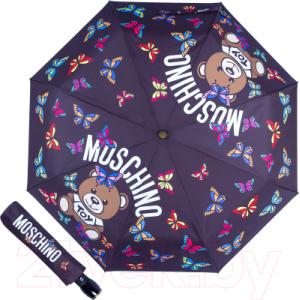 Зонт складной Moschino 8129-OCA Butterfly Bear Black
