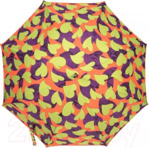 Зонт-трость Moschino 7115-63AUTOA Python Hearts Orange