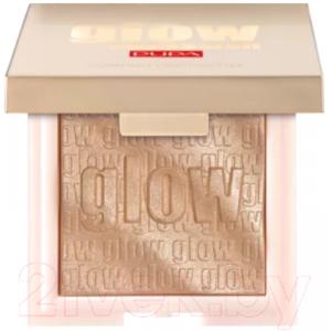 Хайлайтер Pupa Glow Obsession Compact Эффект чистого мерцания тон 002