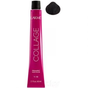 Крем-краска для волос Lakme Collage Creme Hair Color перманентная 1/00