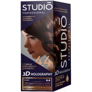 Крем-краска для волос Studio Professional 3D Holography 4.4