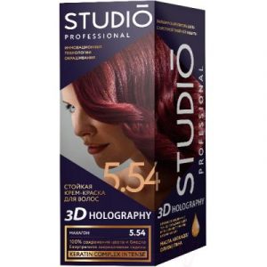 Крем-краска для волос Studio Professional 3D Holography 5.54