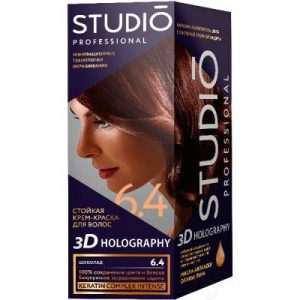 Крем-краска для волос Studio Professional 3D Holography 6.4