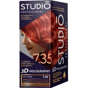 Крем-краска для волос Studio Professional 3D Holography 7.35