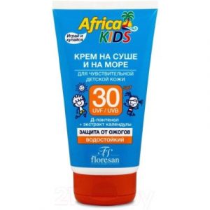 Крем солнцезащитный Floresan Africa Kids детский для чувствительной детской кожи SPF30