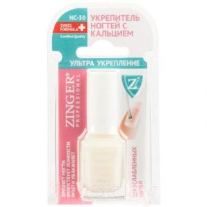 Лак для укрепления ногтей Zinger Кальциевый NC30 / SR01