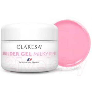 Моделирующий гель для ногтей Claresa Builder Gel Milky Pink