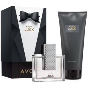 Парфюмерный набор Avon Luck Туалетная вода для него 75мл+Шампунь-гель для мужчин 200мл